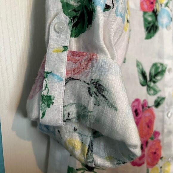 NWT Charter Club 100% Linen Top - Size L - Picture 4 of 5